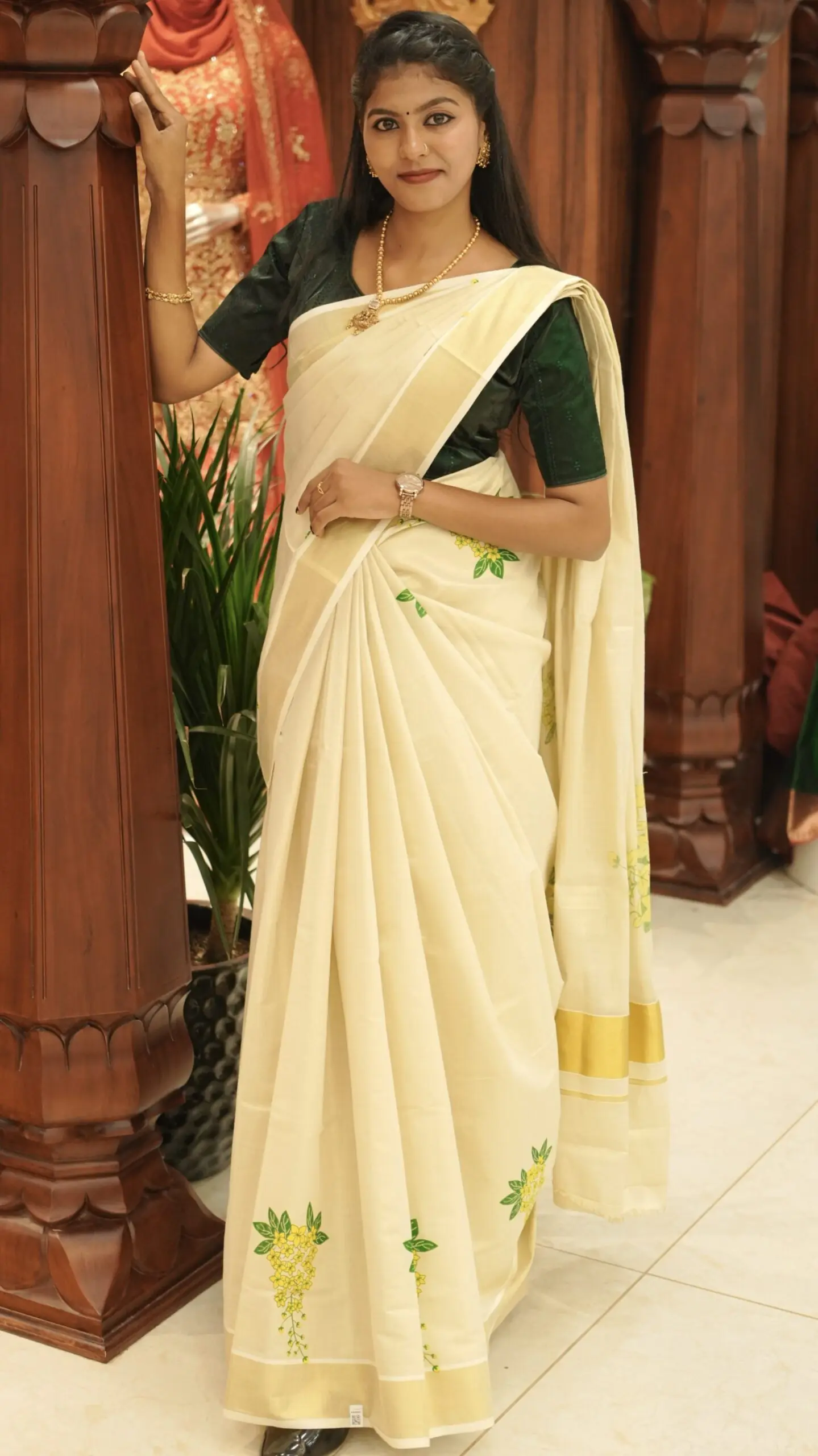 Vishu Special Sett Saree - Image 3