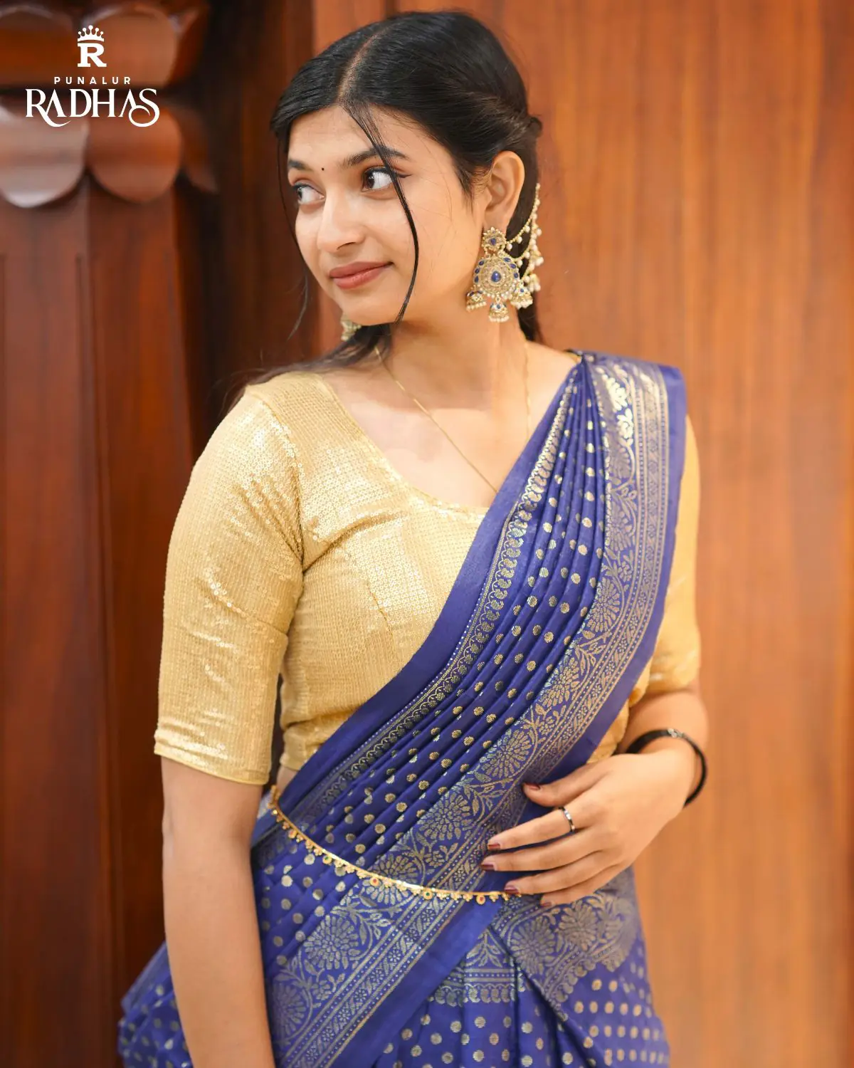 Vichitra Silk Saree - Image 3