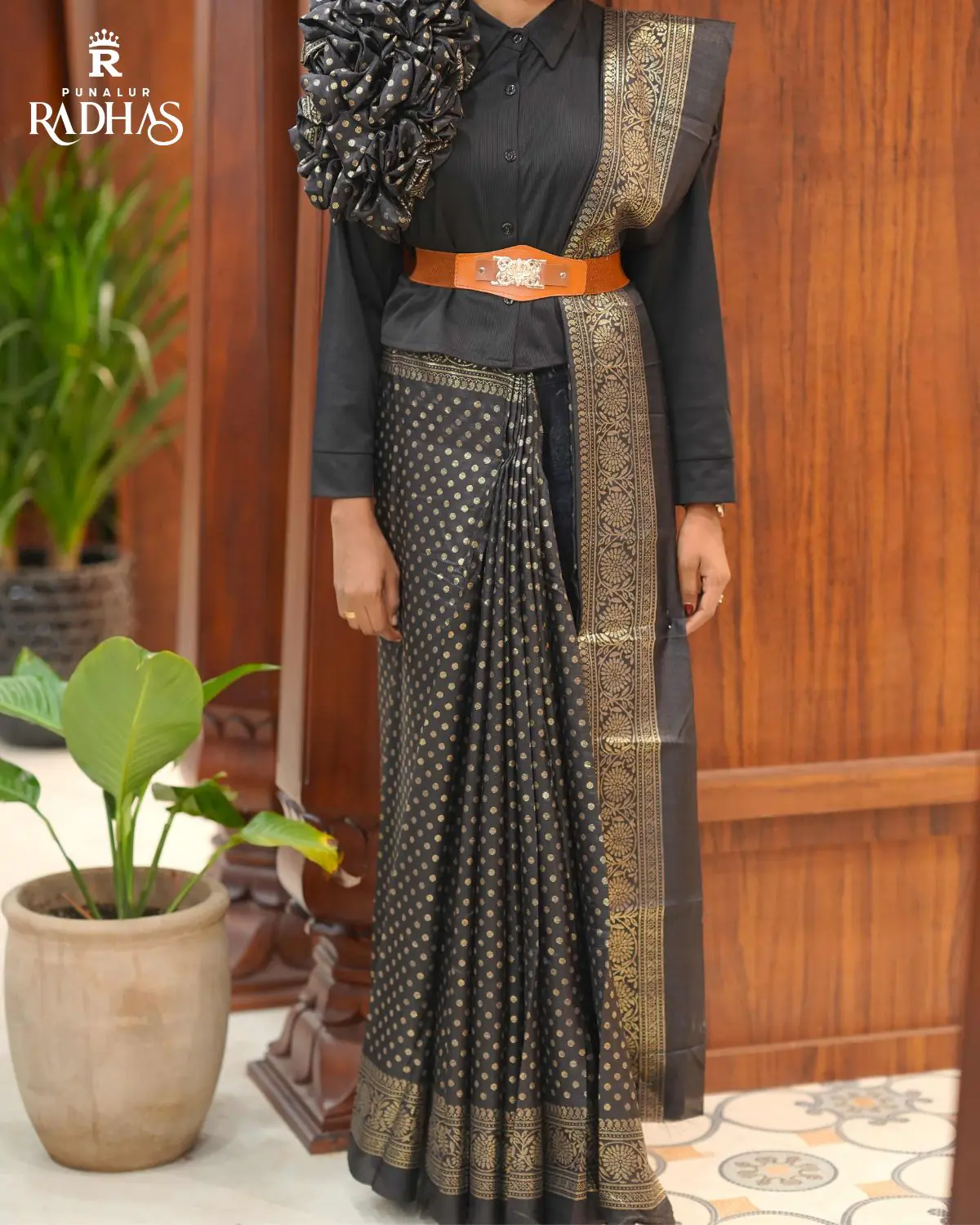 Vichitra Silk Saree - Image 2