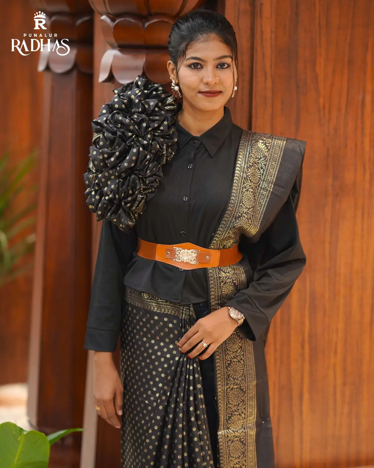Vichitra Silk Saree - Image 3