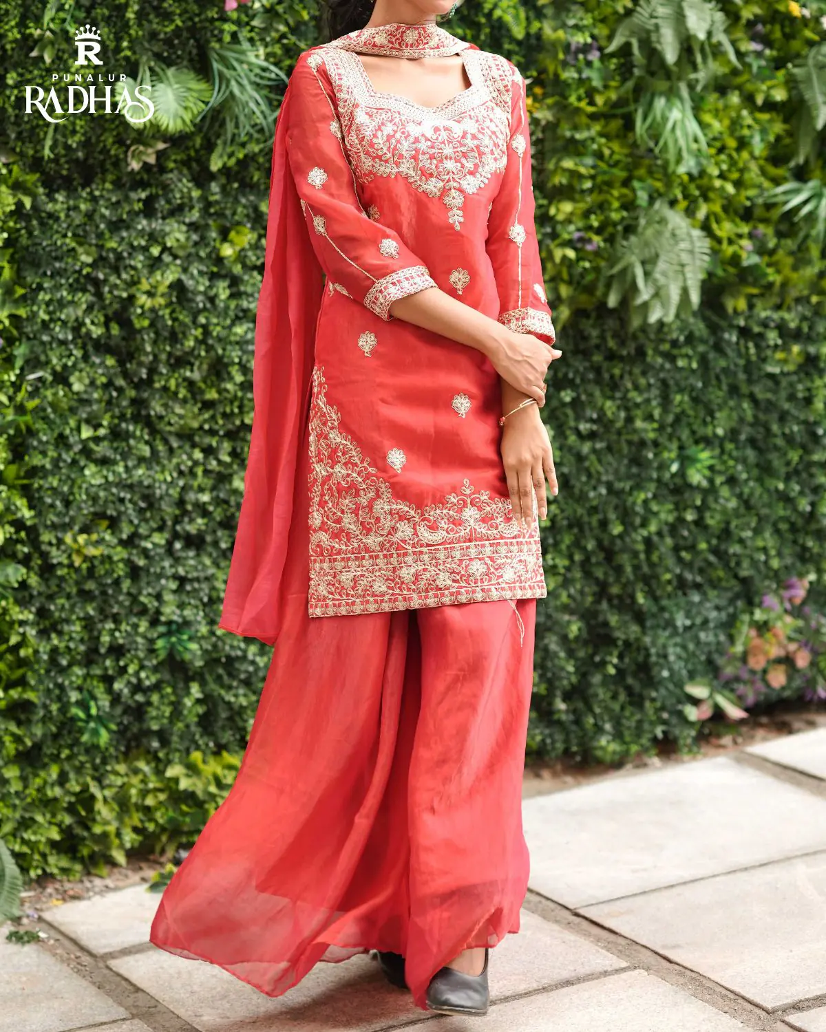 Stitched Sharara Set - Image 2