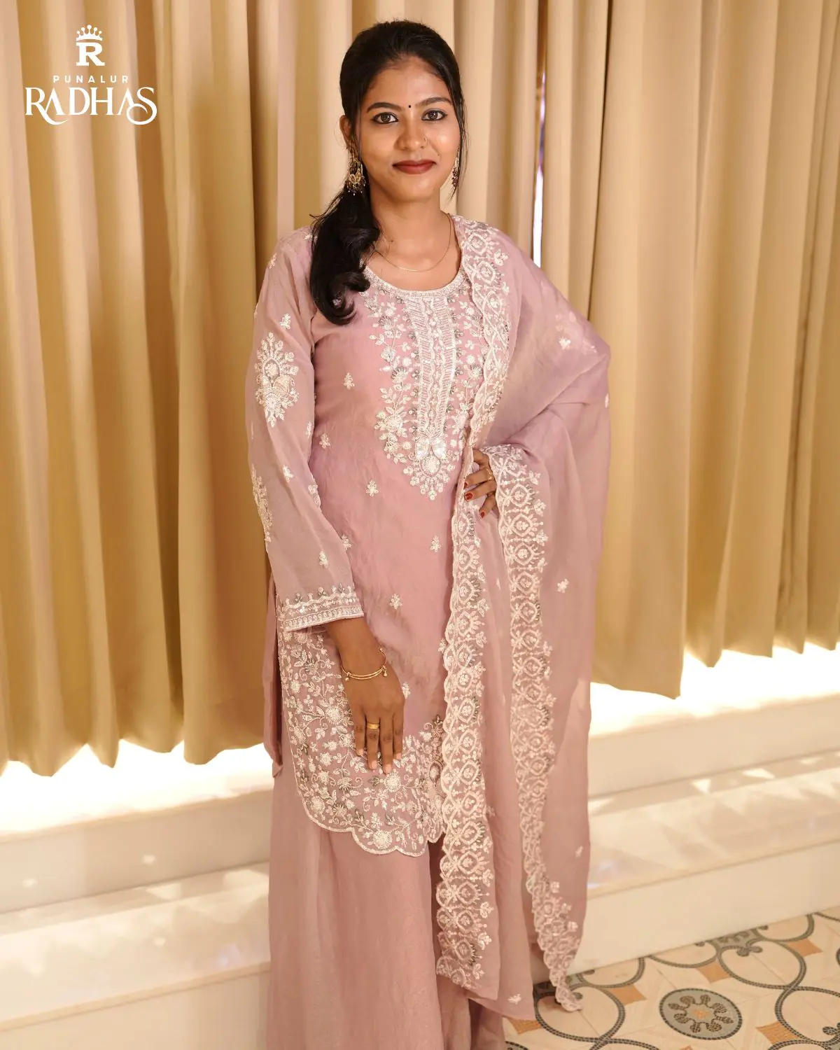 Stitched Sharara Set - Image 2
