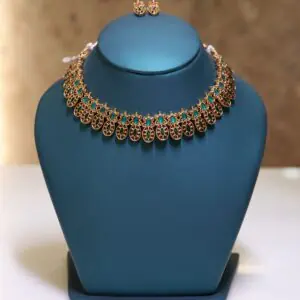 antique style choker necklace set
