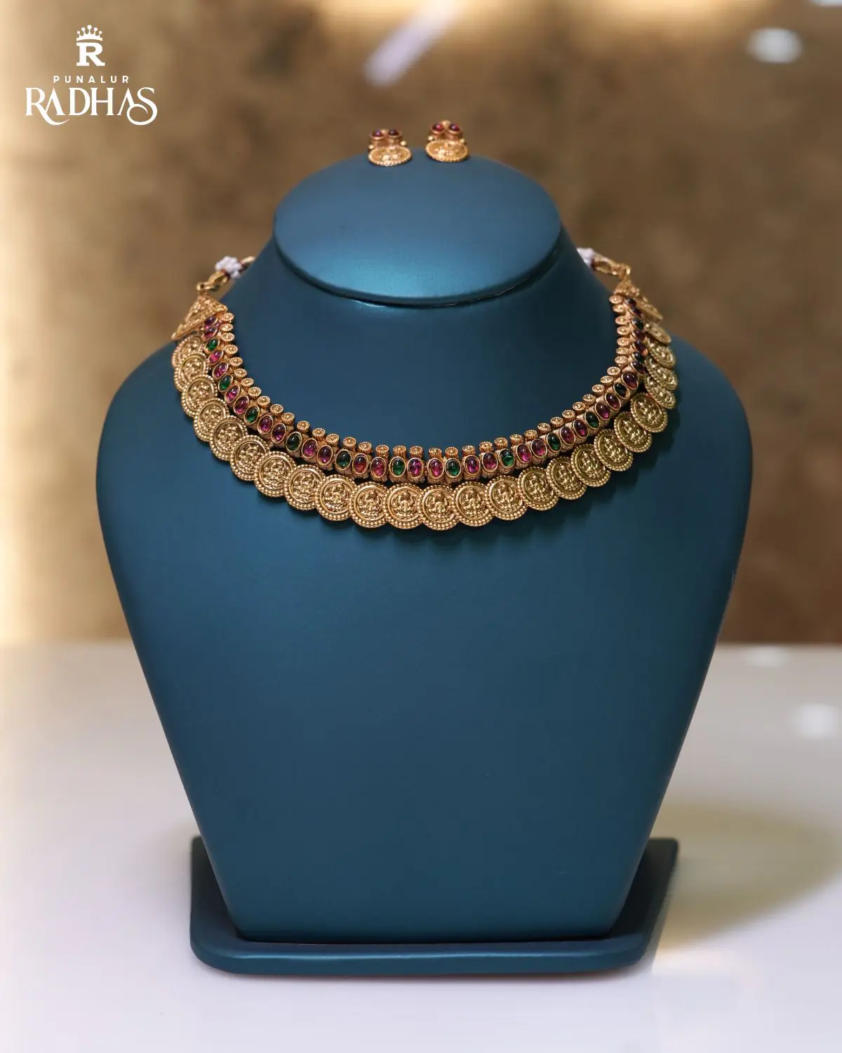 Kasu mala choker necklace