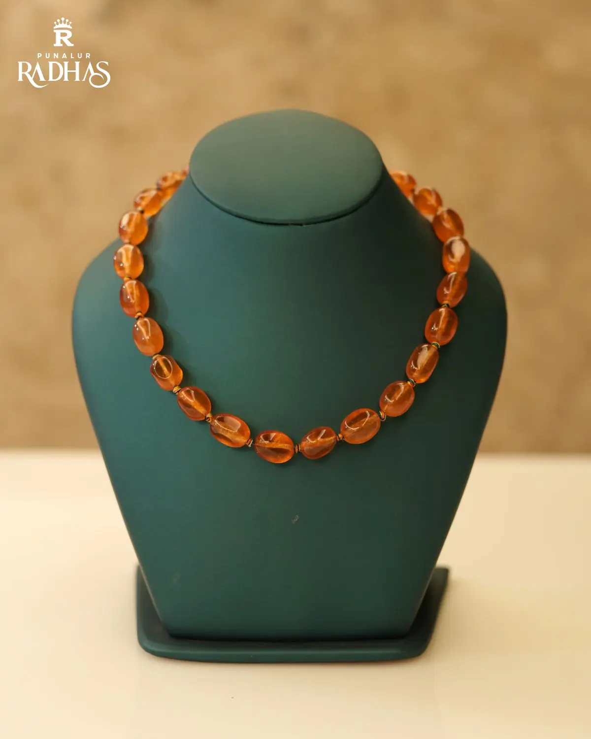 oval bead gemstone necklace